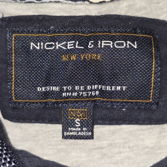 Nickel & Iron Polo Shirt Adult Small Black Casual Athletic Stretch Golf Mens - Picture 3 of 3